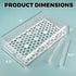 Bacon Keeper Storage Container with Tong, Deli Meat Storage Container with Perforated Tray for Freshness, Clear Durable Plastic - Dishwasher and Freezer Safe - Size: 11” x 6.5” x 2”