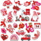 JULMELON Valentine's Day Magnets, 22 Pcs Decor Car Magnetic Stickers for Wedding Party & Cruise Decorations