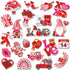 JULMELON Valentine's Day Magnets, 22 Pcs Decor Car Magnetic Stickers for Wedding Party & Cruise Decorations