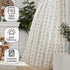 jinchan 84 Inch 2 Boho Stripe Curtains for Living Room Farmhouse Linen Curtains Length Panels for Bedroom Geometric