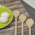 10 Inch Long Wooden Spoons for Cooking, Oval Wood Mixing Spoons for Baking, Set of 3 Natural Beechwood