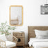 30'' 20" PERFNIQUE Rattan Mirror, x Rectangle Boho Bathroom Mirror, Decorative Wall Nursery Decor, Rustic Farmhouse