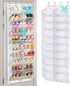 MISSLO 30 Pairs Over the Door Shoe Organizer Breathable Mesh Hanging Shoe