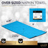 Dinner Napkins Disposable Guest Towels, Blue Beverage Napkins, Pack of 40, 8” x 4.5”