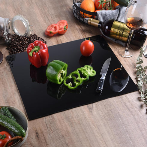 Phore Tempered Glass Cutting Board for Kitchen, Clear Scratch Resistant, Heat Resistant for Countertop