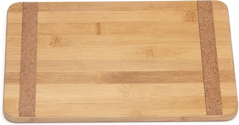 Lipper International Bamboo Wood Kitchen Cutting and Serving Board, Medium, 13-3/4" x 9-3/4"