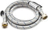Set of Hot and Cold Stainless Steel Washing Machine Hoses, 6ft Long, Burst Proof Water Supply Lines