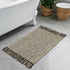 Collive Small Bathroom Rug, 2x3 Hand-Woven Low Profile Entryway Rug, Cotton Reversible Washable Decor