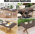 6 30x72 Inches) Smiry Rectangle Picnic Table Cover, Waterproof Elastic Fitted Camping Tablecloths for Foot Tables