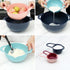 COOK WITH COLOR 8 Piece Nesting Bowls Set - Includes Mixing Bowls, Colander, Sifter, Measuring Cups, Navy