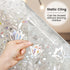 rabbitgoo Decorative Stained Glass Window Film, Sun Blocking Window Clings, Renter-Friendly Static Cling, Rainbow Tulip