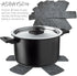 Pot and Pan Protectors Set of 12, 3 Different Sizes for Stacking and Protecting Your Cookware