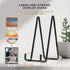8 Inch Large Plate Stands for Display, Metal Square Wire Holder for Book, Platter, Photo, 2 Pack