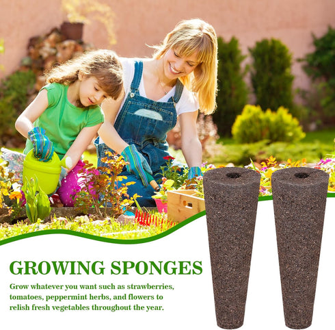 100 Doter pcs Grow Sponges for Hydroponics Compatible with AeroGarden, Hydroponics Growing System Pods, General