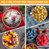 P&P CHEF Set of 4 Cake Pans, Stainless Steel Round Baking Tins for Birthday Wedding, Leak-proof & Easy Clean, 4 Inch.