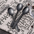 Buyer Star 12 Pieces Black Teaspoons - 5.5-Inch Mini Coffee Stainless Steel Espresso Spoons