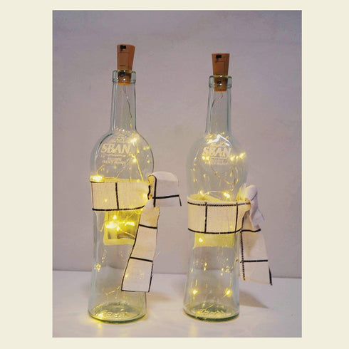24 Pack 20 (24 Pack, LED Wine Bottle Cork Lights, Fairy Mini String Lights Copper Wire, Battery Operated Starry Lights