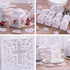 VIVIQUEN Baptism Favor Boxes, Laser Cut Cross Favor Boxes with 50 Ribbons for Baby Shower and Wedding Party Decorations