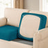 SUBRTEX Couch Slipcover | RV Seater Slip Loveseat Stretch Durable Sofa Cushion Cover for Livingroom, Small, Blue