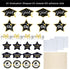 Black and Gold Graduation Decorations Set of 24, Class of 2025 Table Decor, Congrats Grad Party Supplies