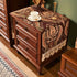 Floral,43.3" 15.7" Nightstand Cover with Lace Trim Floral Pattern :Slip-Resistant Dustproof Table Cover for Bedroom