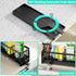 Countertop HapiRm Sponge Holder for Kitchen Sink - Self-draining Sink Caddy with Brush and Dishcloth Holders, Stainless