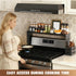 BSTSLL 31in 6 Bamboo Over the Stove Shelf - Durable Stove Shelf for Back of Stove with Non-Slip EVA Liner, Hooks