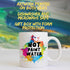 Not Paint Water 11oz Ceramic Mug, Artwork on Both Sides, Funny Cup, Giftable Foam Box Protection