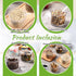 12 (7.1 oz,Clear) Tioncy Pcs Ice Cream Bar Supplies Sugar Bowls with Lid and Spoon Acrylic Candy Dispenser Party Bar