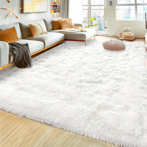 Super Fluffy Rug for Bedroom, 4x6 Shag Fuzzy Area Rug for Living Room, Plush Soft Carpet for Kids, Non Slip Decor