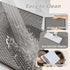 Light Grey Bathroom Toilet Rug, Chenille Non Slip Absorbent Bath Mat, Washable U Shape Contour Bath Rug 20*24"
