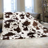 Queen Size Blankets for Bed, Extra Large Fuzzy Fleece Cow Print Blankets