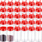Uiifan 30 Pack 8.7 oz/250 ml Plastic Spice Jar with Shaker Lids
