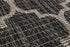 Unique Loom Area Rug Outdoor Trellis Collection (2' x 3' 1" Runner, Black/Ivory)