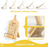 Bamboo Cookbook Stand: Sturdy Holder with Measurement Conversion Chart for Kitchen