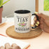 YouNique Designs Will You Be My Godmother Proposal Mug, 11 Ounces, Godmother Gifts from Godchild (Black Handle)