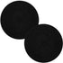 Trivets for Hot Pots and Pans - 8 inches, 2 Pcs, Cotton Mat to Protect Counter, Black