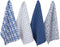 DII Tunisia Blue Market Tabletop and Kitchen Collection, Set of 4 Dishtowels, 18x28, Blue Market.