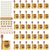 Mcupper 30 Pack 1.5 oz Mini Honey Jars with Dipper, Honey Jar Party