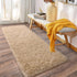 Soft Runner Rugs for Bedroom Hallways, 2x6 Beige Fluffy Shag Throw Area Rug Non Slip for Bedside Dorm Living Room