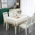 ZHUIDUSI Summer Fabric Tablecloth Lace Outdoor Table Cloth Rectangle Table Farmhouse Picnic TableCover for Rustic