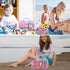 Hsei 16-Piece Girls' Jelly Beach Tote Bags for Easter - Reusable Plastic Gift Baskets