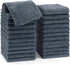Homaxy 24 Pack Kitchen Dish Cloths (10 x 10 Inches, Dark Grey), Super Soft and Absorbent Microfiber Cleaning Cloths