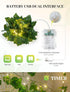 Lights,23ft 73LED woohaha Vine with Fairy Ivy String Light with Battery Operated,Leaf Light for Bedroom, Room, Wall