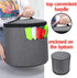 Luxja Gray Dust Cover with Zipper Closure for 6 Quart Instant Pot, Enclosed Bottom, Medium with Accessories Pockets