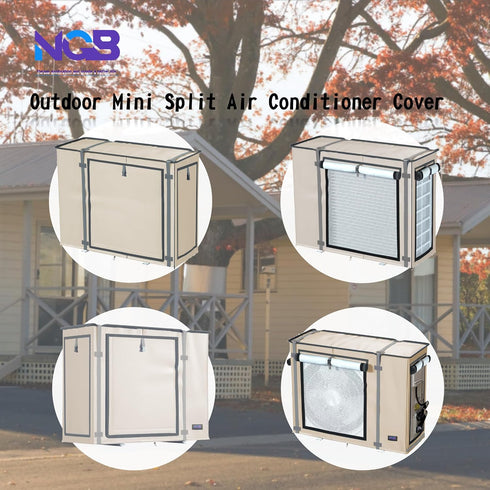 NGB Mini Split Cover for Air Conditioner Outdoor Unit, 35.4"L x 15.4"W x 27.5"H Universal Protection