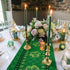 Edwiinsa 13 90 inch St. Patrick's Day Cotton Linen Table Runner Rectangle Plate Mat Outdoor Rug Runner for Coffee