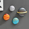 4Pcs Outer Space Planets Wall Decor - Modern 3D Wall Sculptures for