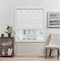 Exclusive Home Prague Trellis 100% Blackout Polyester Roman Shade, 31"x64", Color White