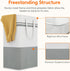 Lifewit 3 Pack 80L Large Freestanding Laundry Hamper, Collapsible Waterproof Tall Clothes Basket for Laundry